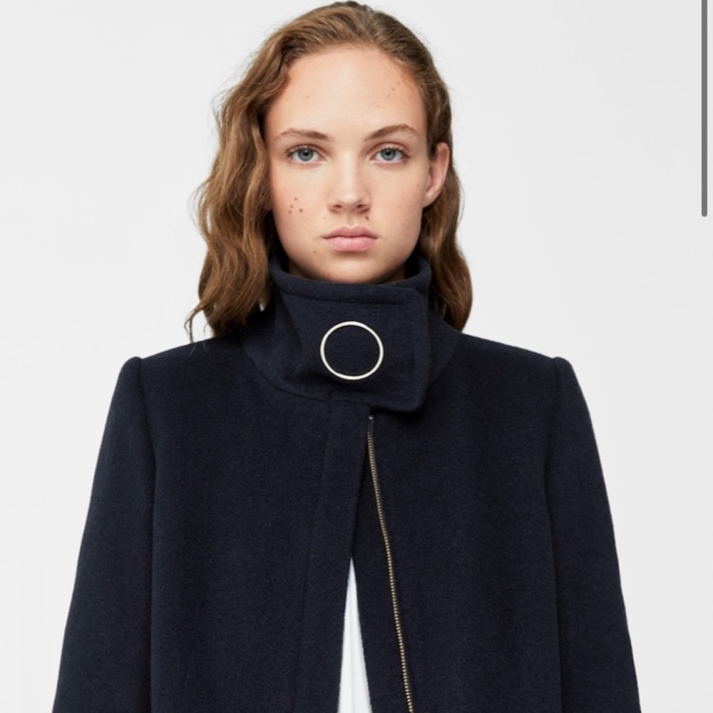Ring winter wool coat